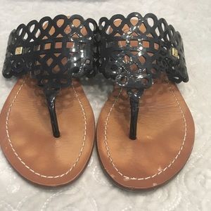 Tory Burch Black Sandals Sleek Design